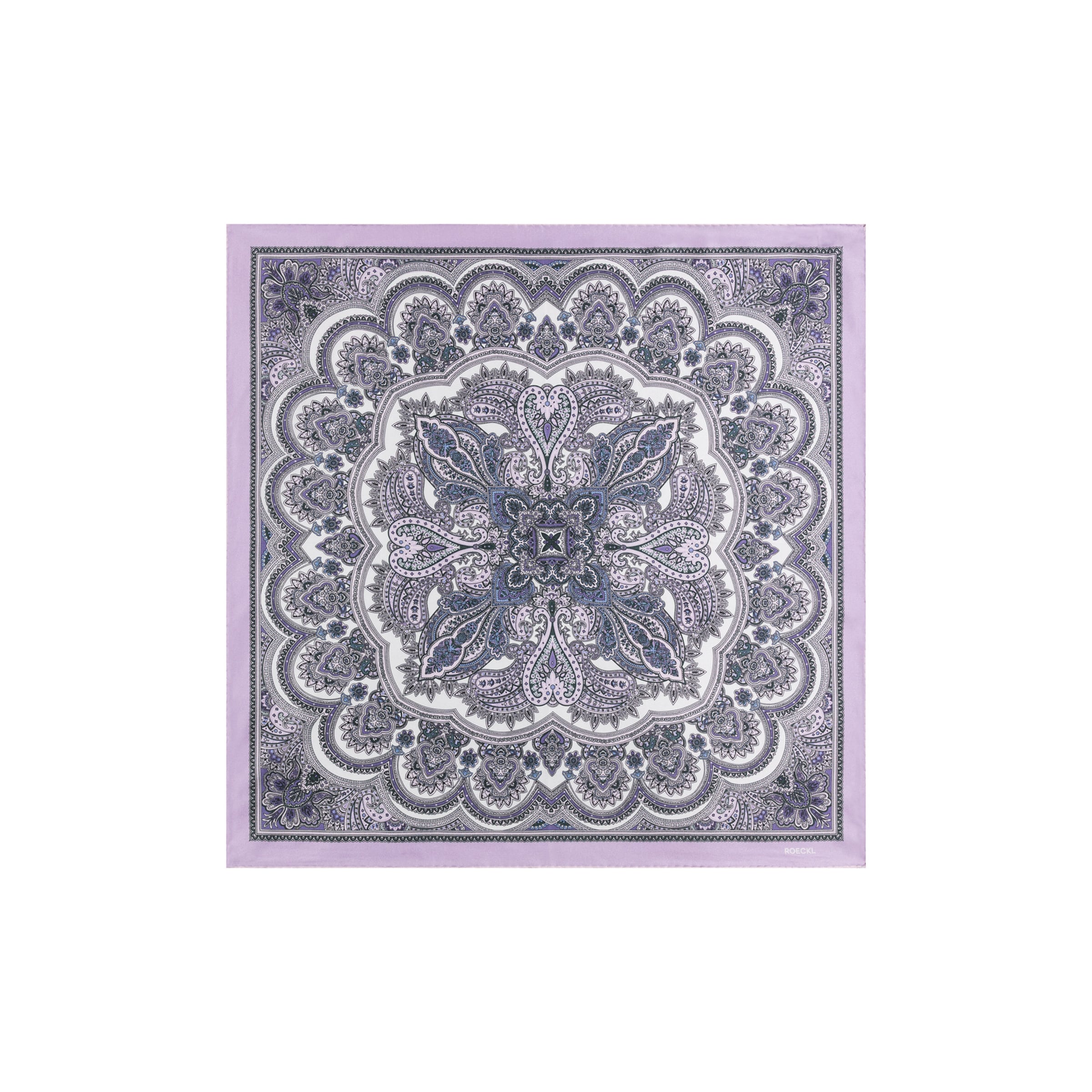 Roeckl Shawl 'FINE PAISLEY NICKY' in Purple: front