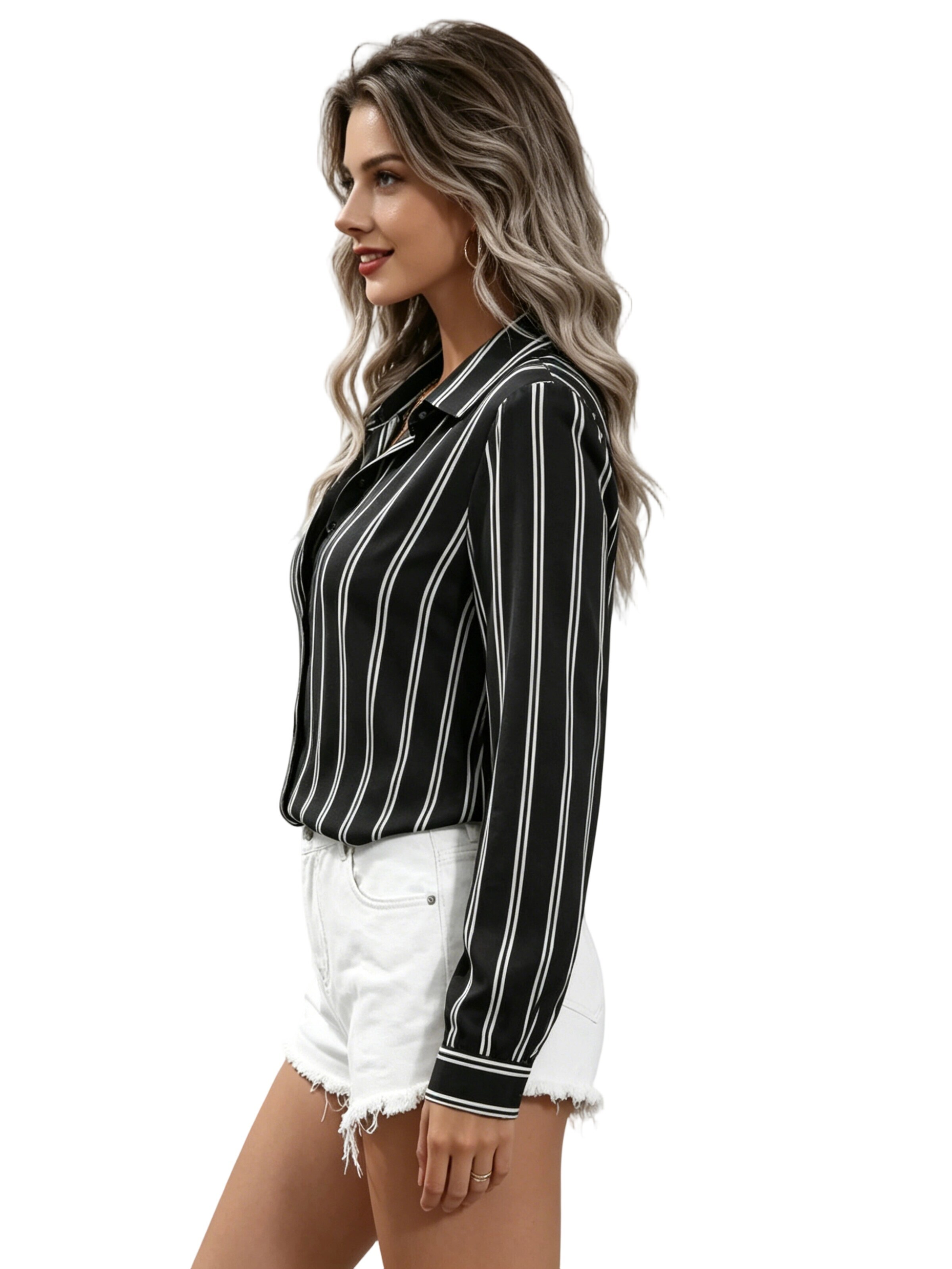 Yesfashion Bluzka w kolorze czarny
