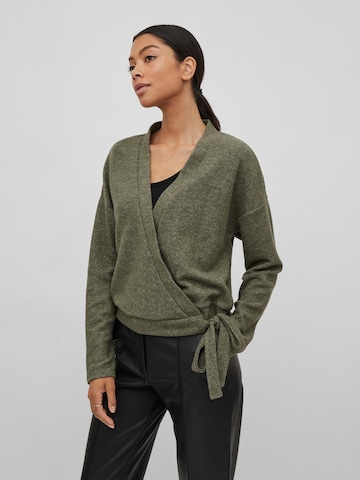 VILA Knit cardigan 'Haudi' in Green: front