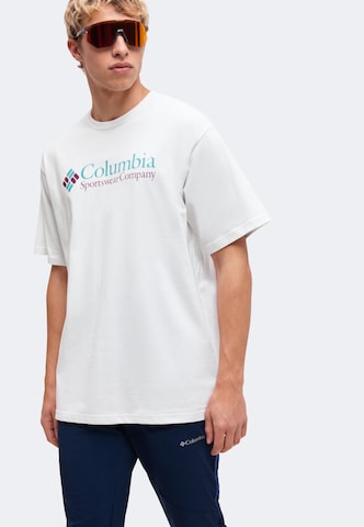 COLUMBIA Λειτουργικό μπλουζάκι 'CSC™' σε λευκό