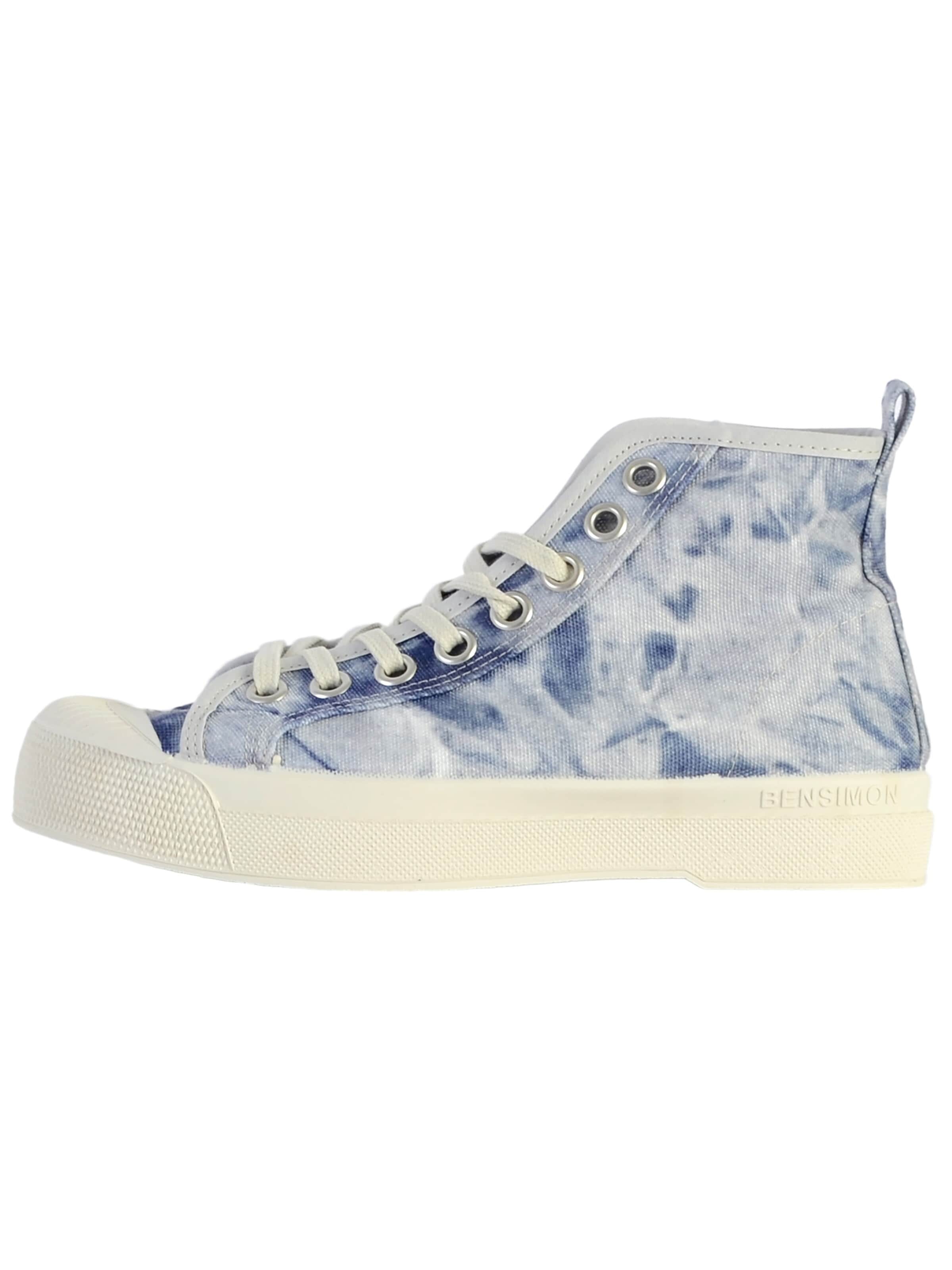 Sneaker alta di Bensimon in lilla: frontale