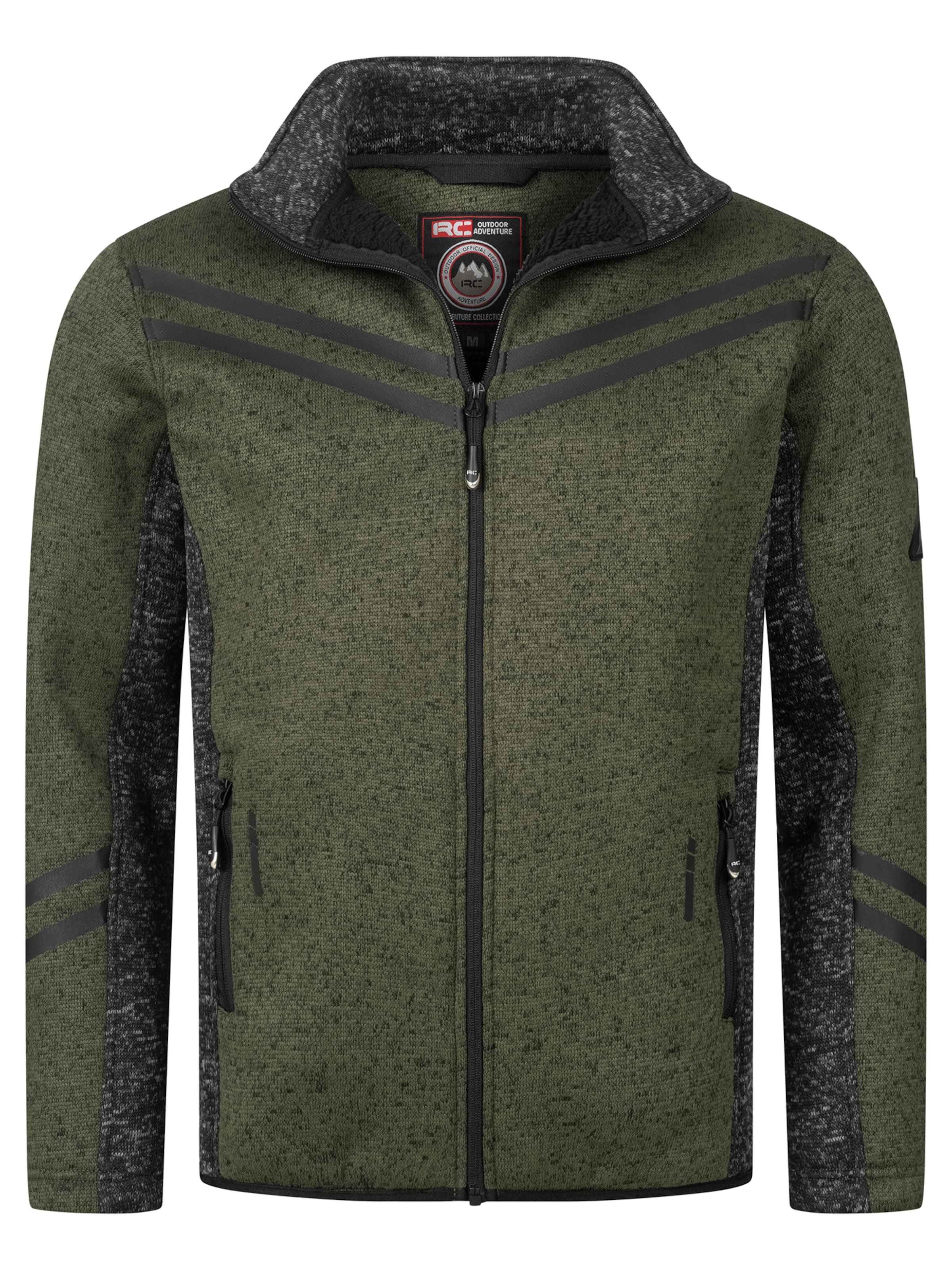 Rock Creek Fleecejacke in Grün: Vorderseite