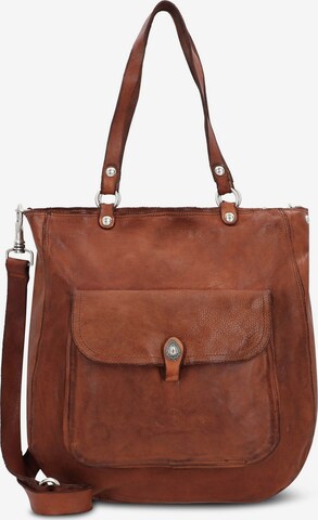 Campomaggi Shoulder Bag in Brown: front