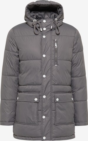 Parka d’hiver DreiMaster Maritim en gris : devant