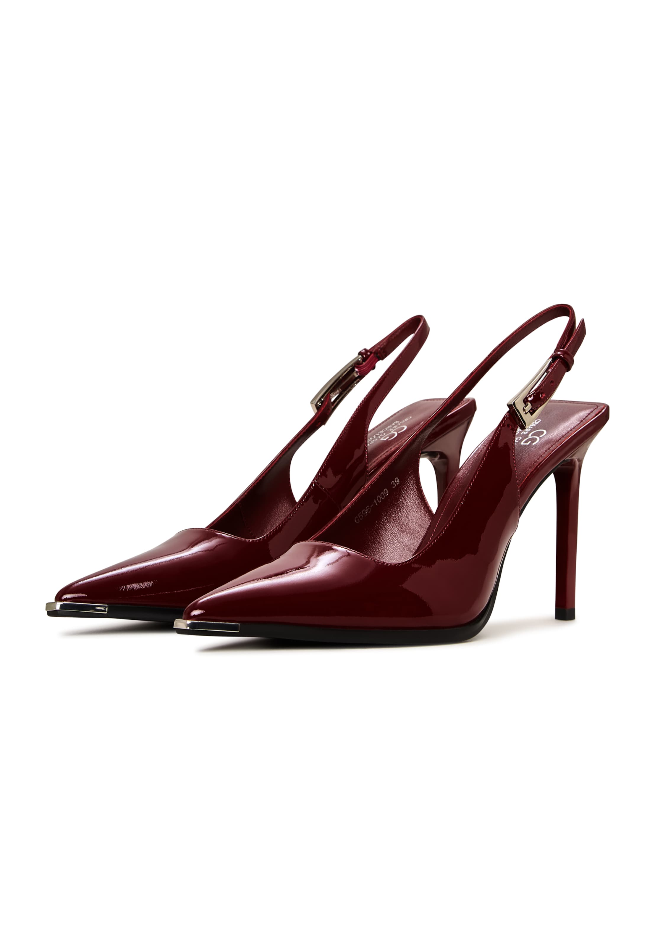 CESARE GASPARI Slingpumps in Rood
