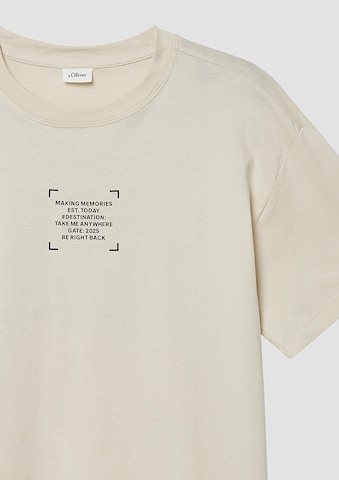 s.Oliver T-Shirt in Beige