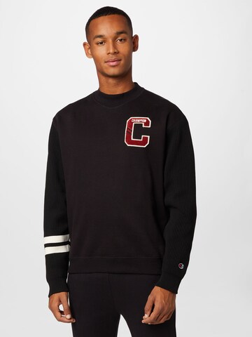 Champion Authentic Athletic Apparel Sweatshirt in Schwarz: Vorderseite