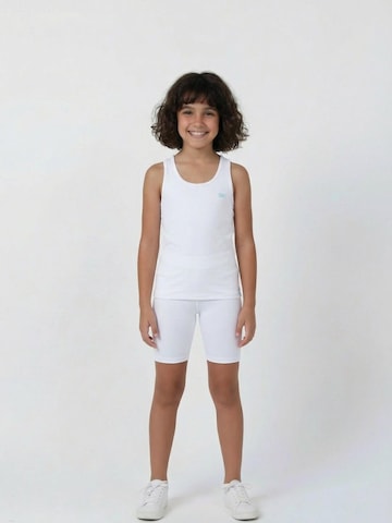 SPORTKIND - Skinny Leggings 'Short Tights' en blanco