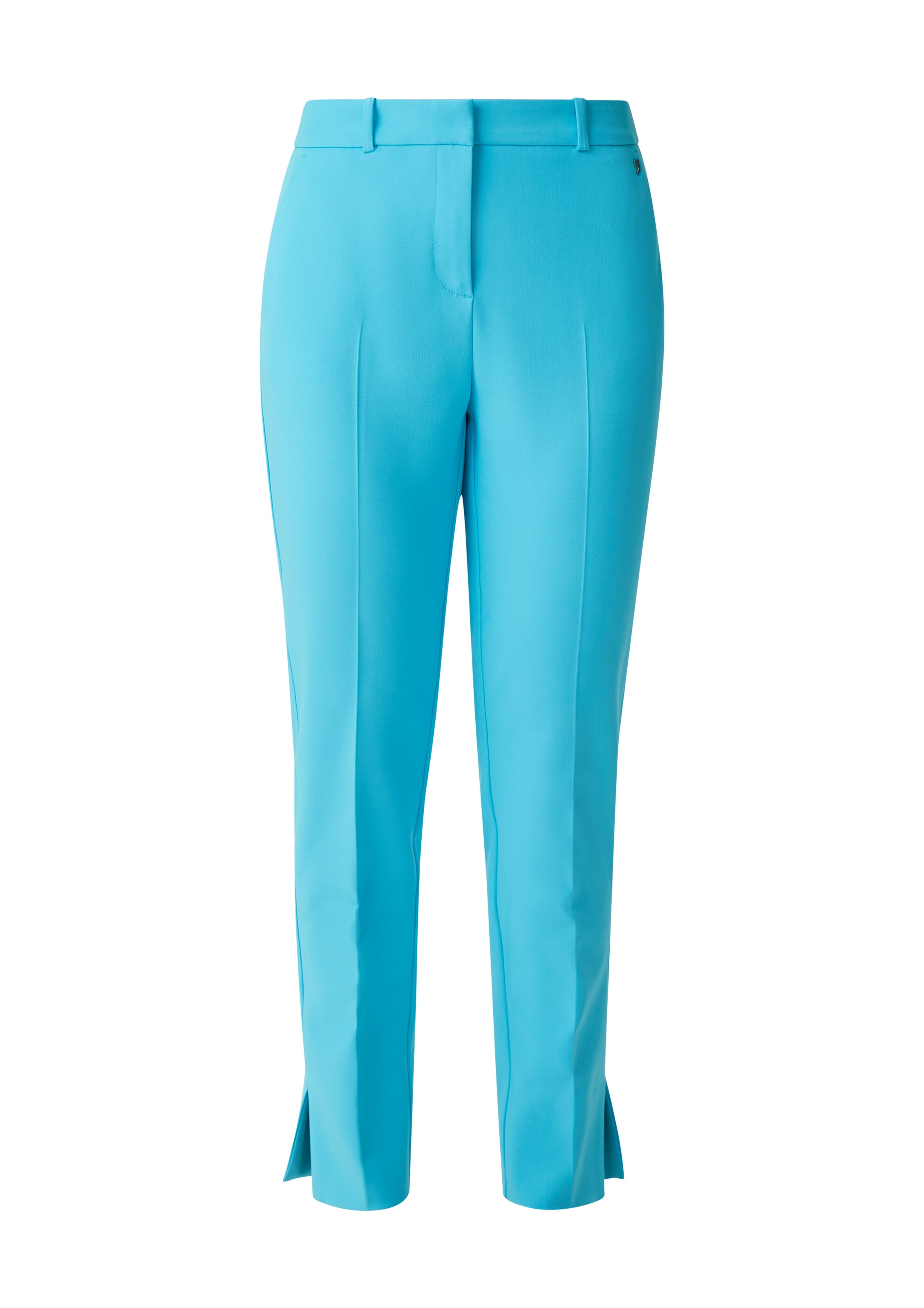 Coupe slim Pantalon à plis COMMA en bleu : devant