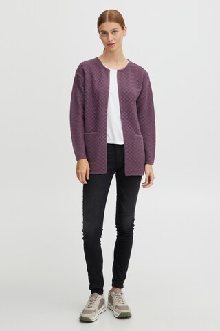 Oxmo Knit Cardigan in Purple