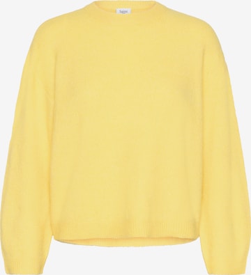 SAINT TROPEZ Trui 'Larna' in Geel: voorkant