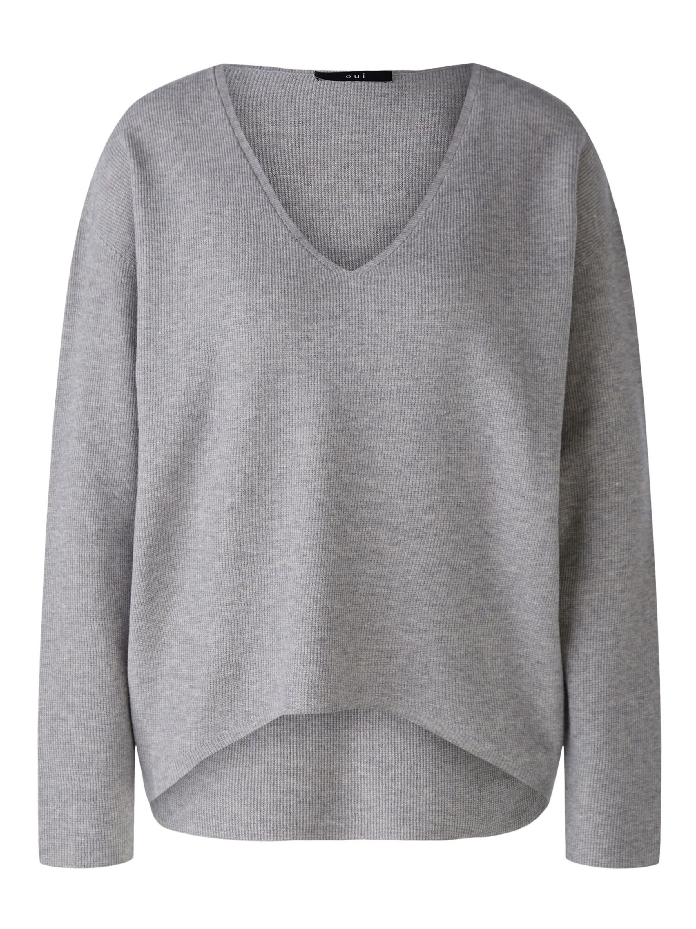 OUI Pullover in Grau: Vorderseite
