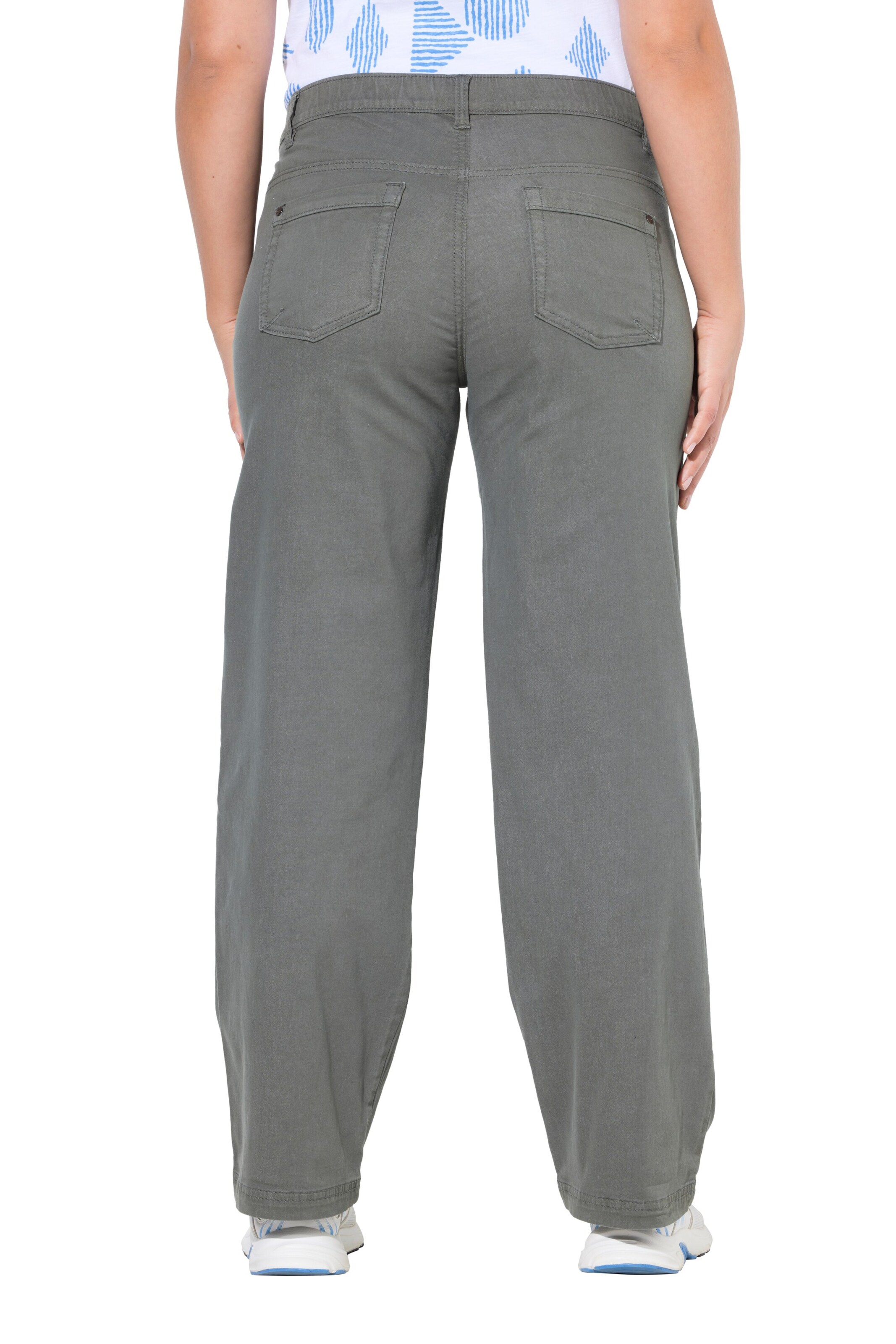 LAURASØN Wide leg Trousers in Grey