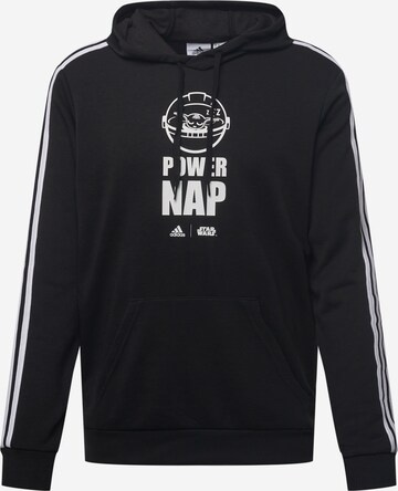 ADIDAS PERFORMANCE Sportsweatshirt in Zwart: voorkant