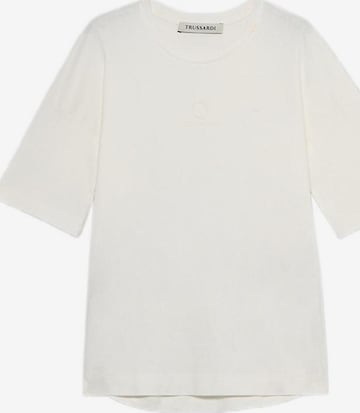 T-shirt Trussardi en blanc : devant