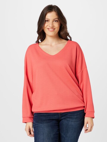 T-shirt Tom Tailor Women + en rouge : devant