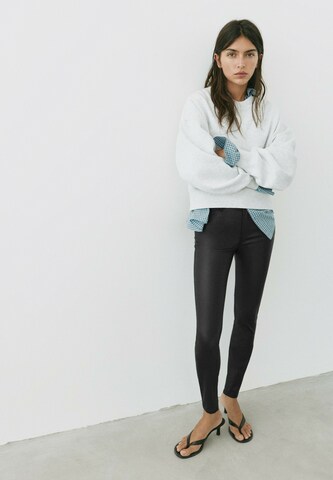 Pull&Bear Skinny Jeans i sort: forside