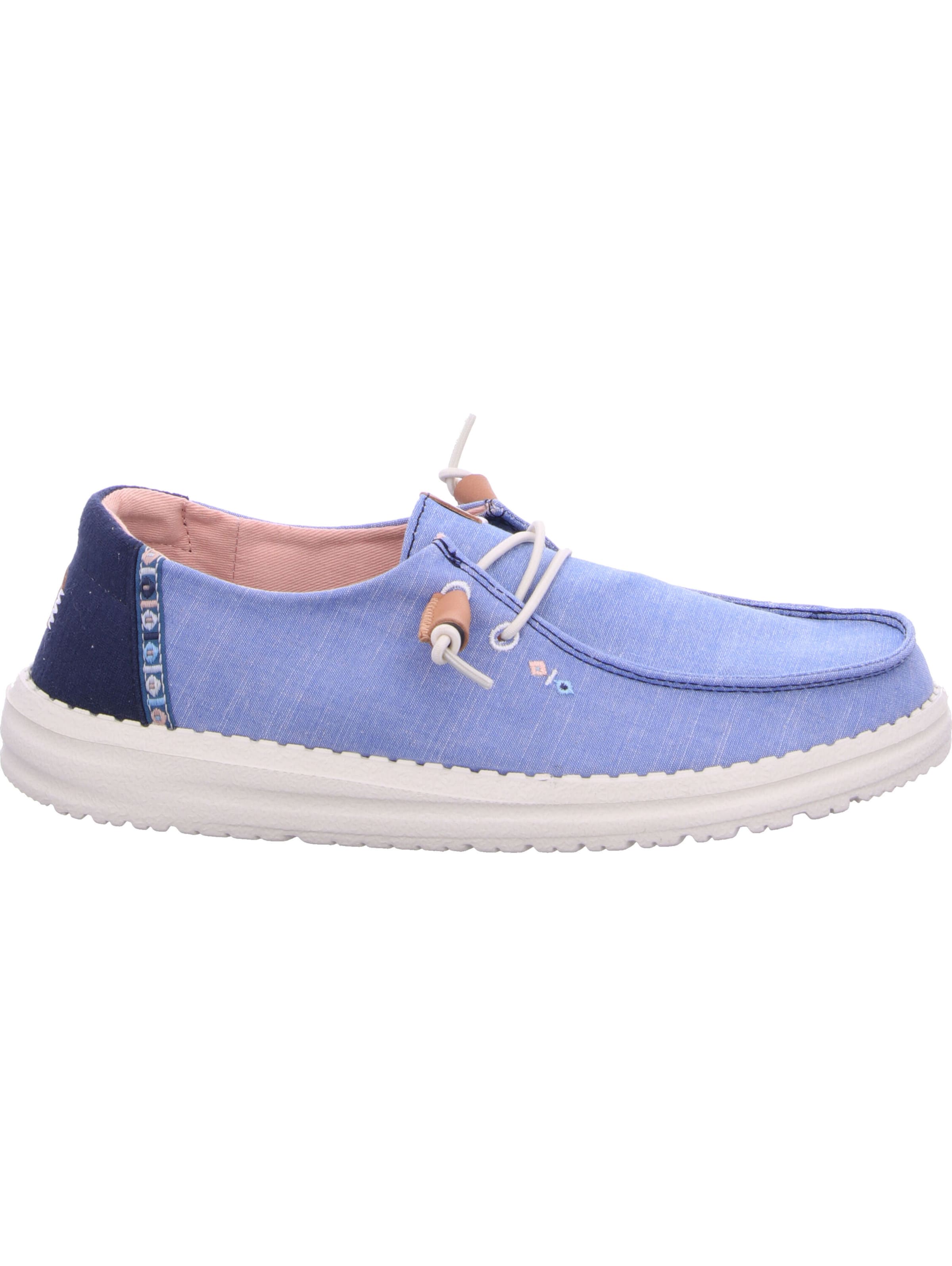 HEY DUDE Classic Flats 'Wendy Chambray Boho' in Blue