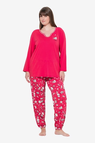 Ulla Popken Pyjama in Pink: Vorderseite