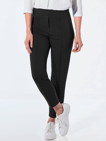 Goldner Tapered Trousers 'SARA' in Black: front