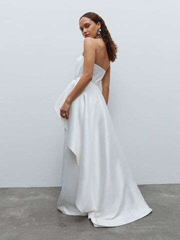 Robe de soirée Fleur by Kaviar Gauche en blanc : devant