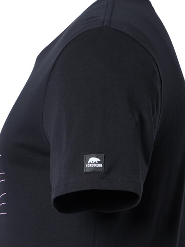 FORSBERG Shirt 'mit Polygonraster-Logo' in Schwarz