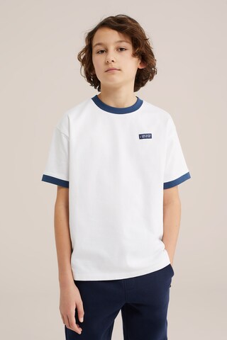 Maglietta di WE Fashion in bianco: frontale