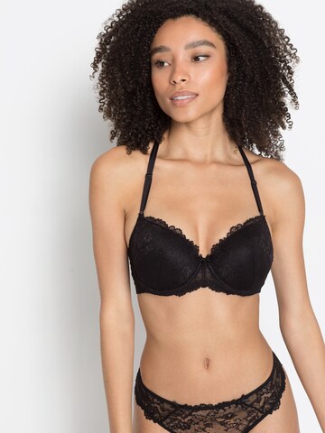 LASCANA - Push-up Soutien em preto: frente