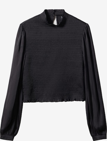 MANGO Blouse in Zwart: voorkant