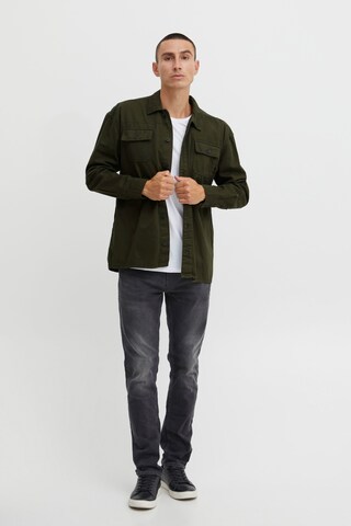 BLEND Comfort fit Button Up Shirt in Green