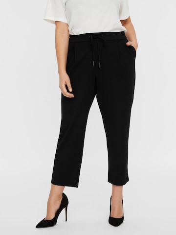 regular Pantaloni con pieghe 'Eva' di Vero Moda Curve in nero: frontale