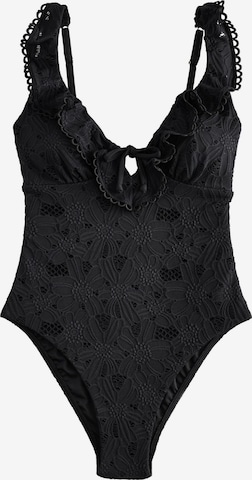 juoda LAURA ASHLEY Trikampė Maudymosi kostiumėlis: priekis