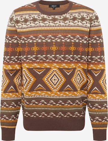 Iriedaily Sweater 'Indio' in Brown: front