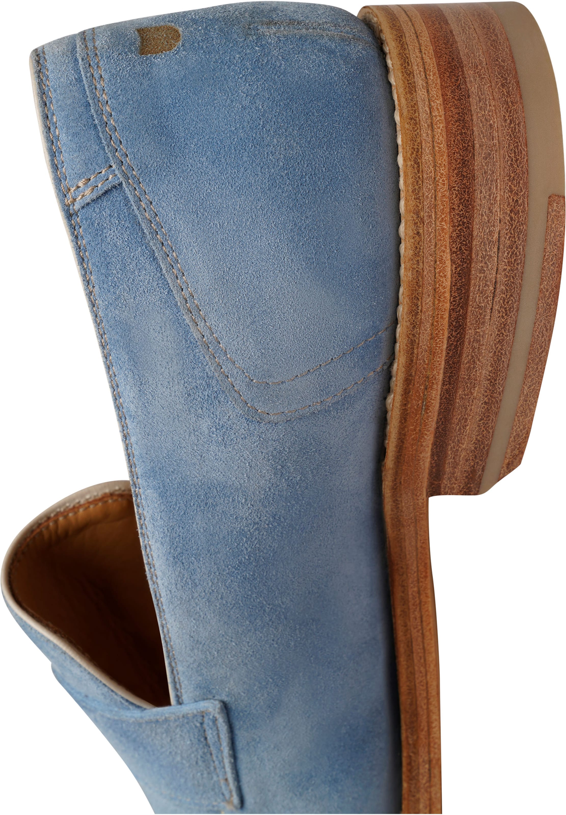 Henry Stevens Loafer Rahmengenäht 'Amelia PL' in Blau