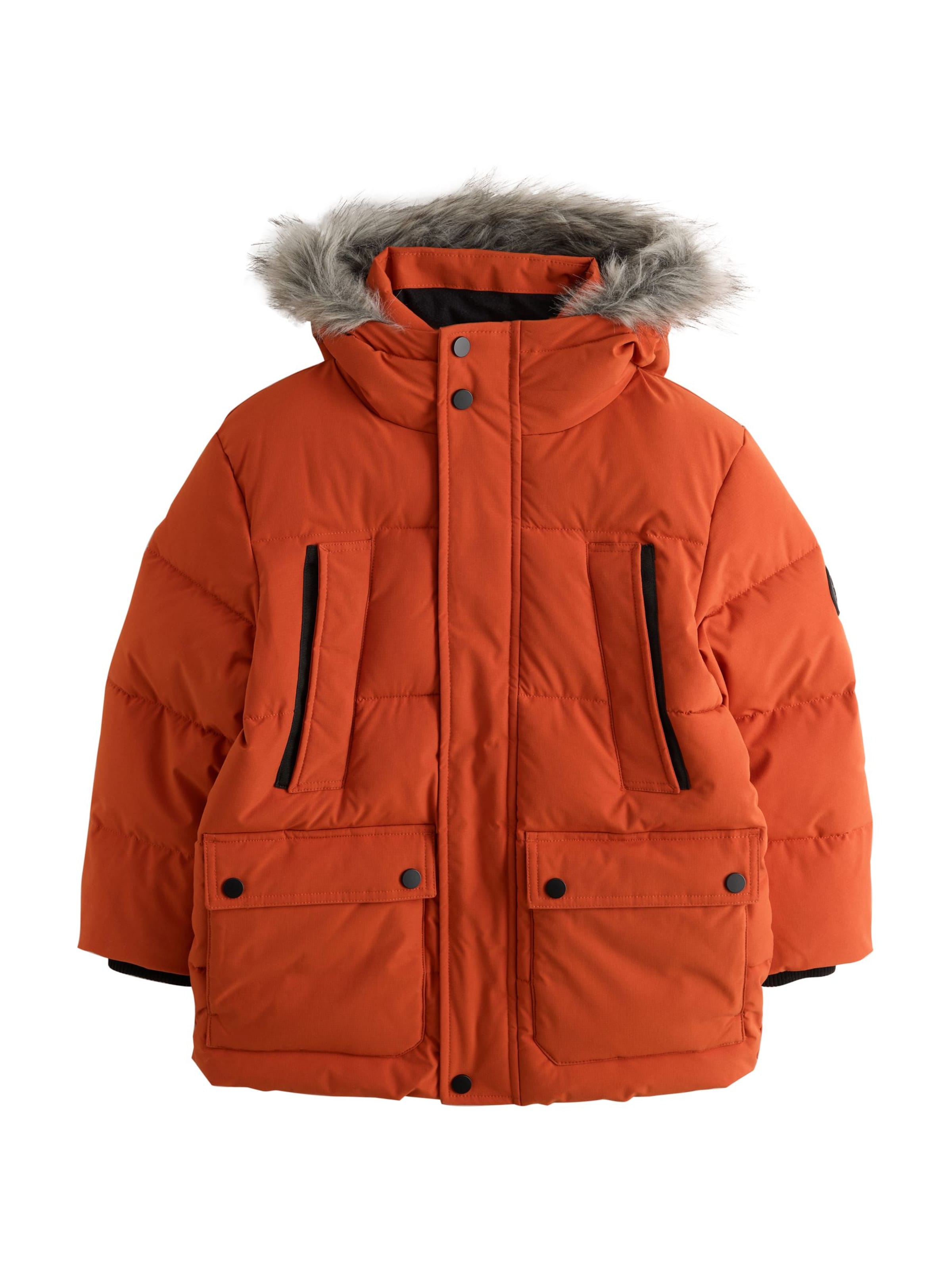 Next Jacke in Orange: Vorderseite