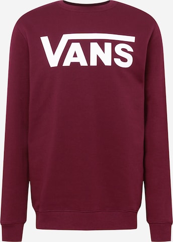 VANS Sweatshirt in Red: front