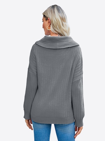 Imily Bela Pullover i grå: tilbage