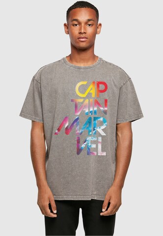 T-Shirt 'Captain Marvel - Galactic' ABSOLUTE CULT en gris : devant