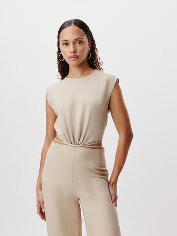 LeGer by Lena Gercke Jumpsuit 'Glenn' in Beige: front