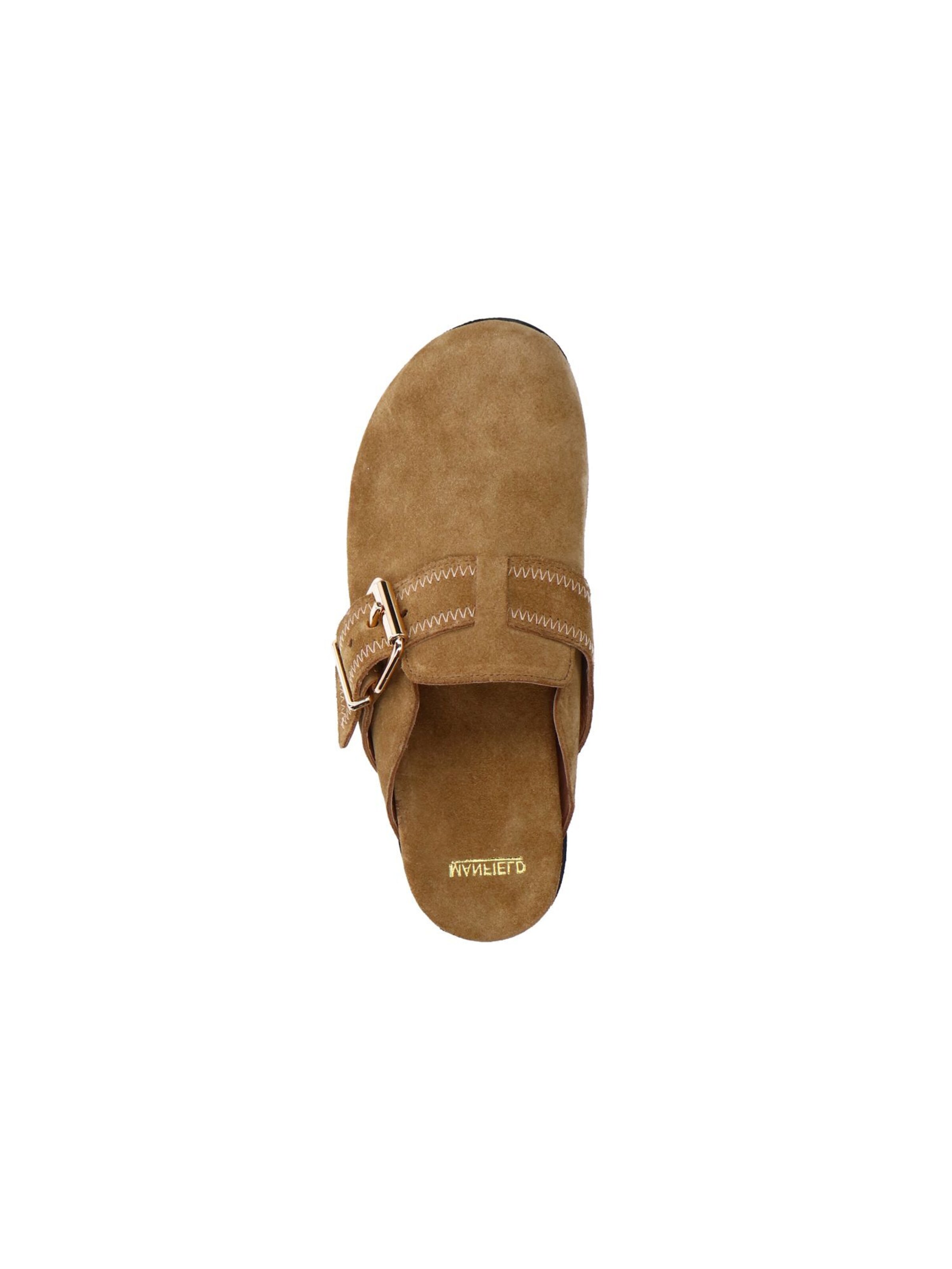 MANFIELD Mules in Grey