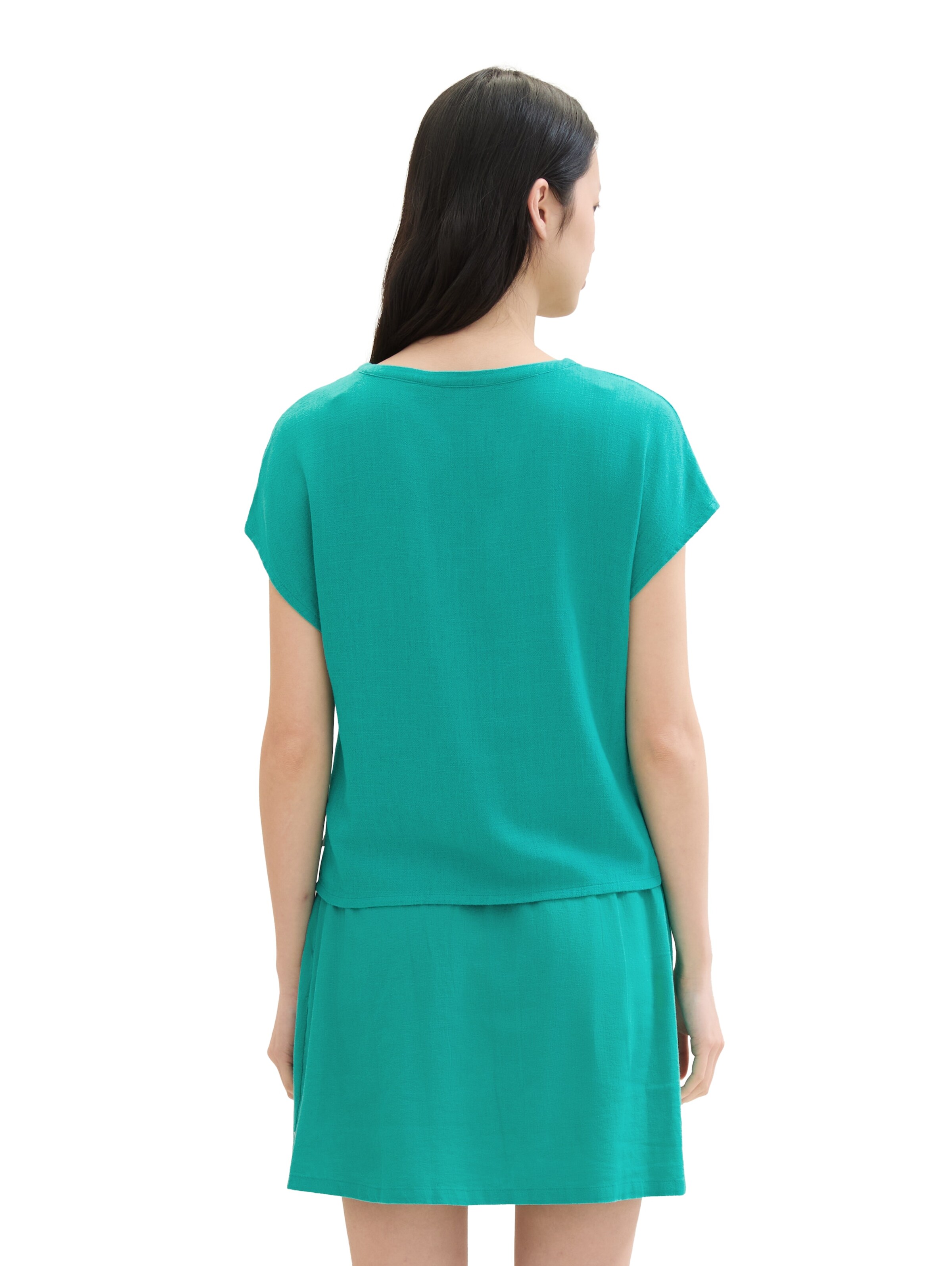 TOM TAILOR DENIM Bluse in Grün