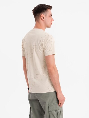 T-Shirt Ombre en beige