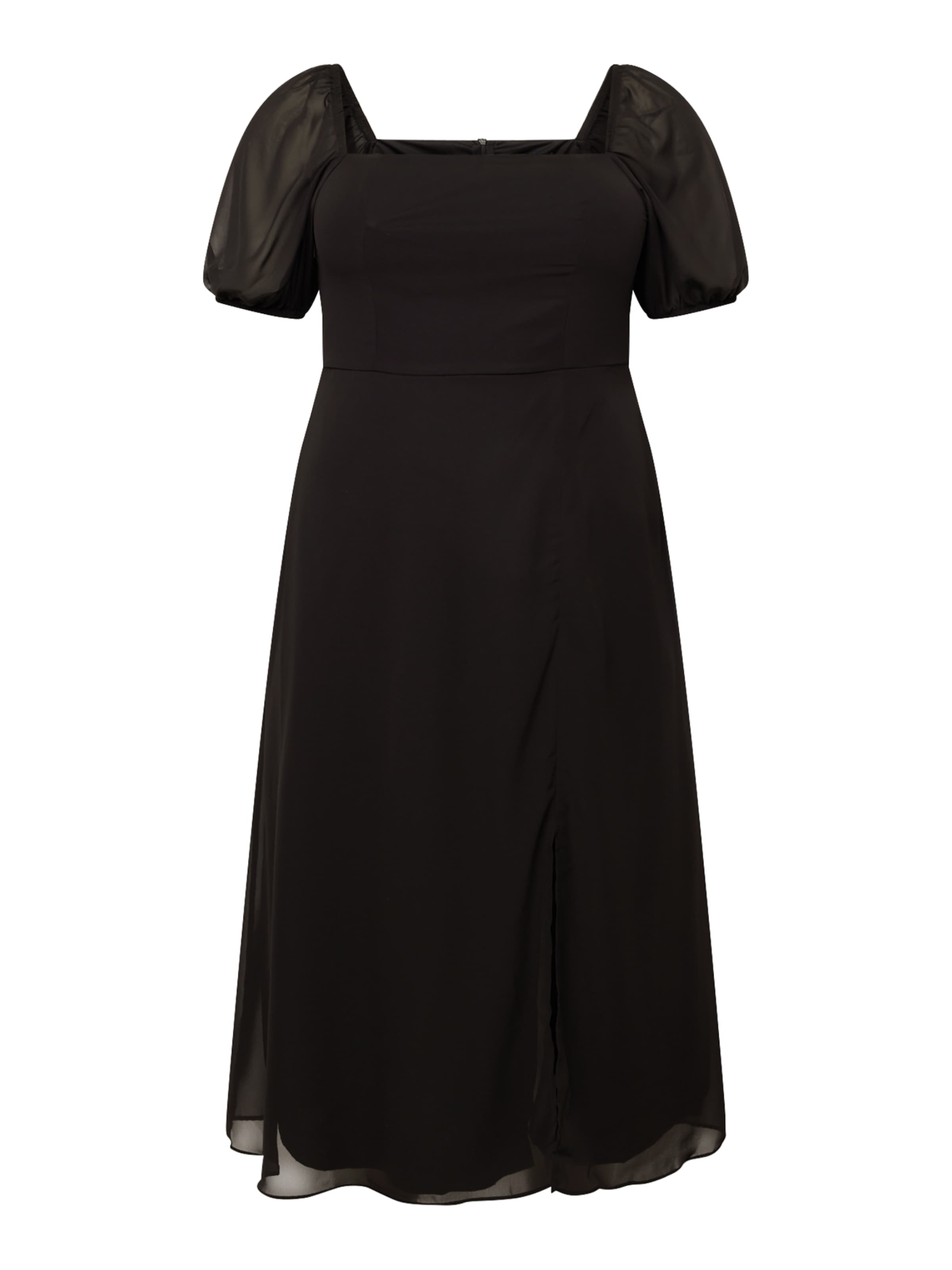 Robe Trendyol Curve en noir : devant