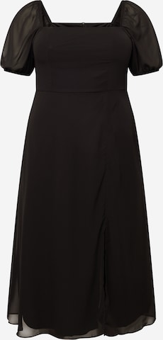 Robe Trendyol Curve en noir : devant