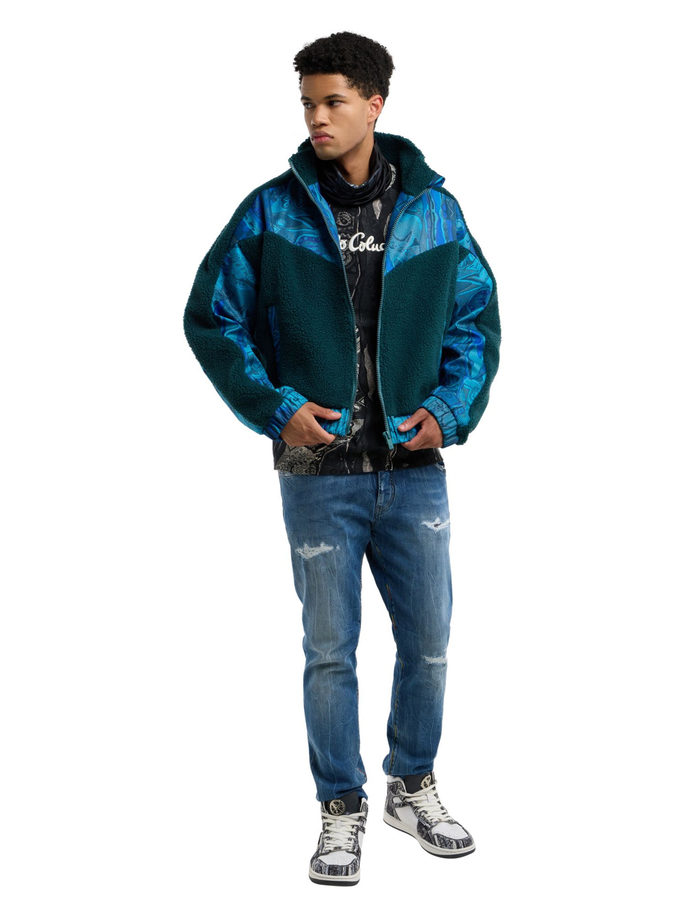 Veste en polaire 'Ezechiele' Carlo Colucci en vert