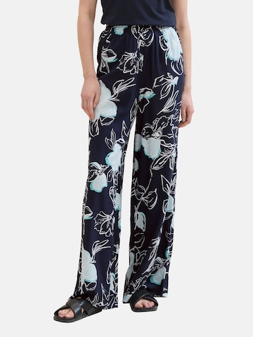 TOM TAILOR Wide leg Pants in Blue: front