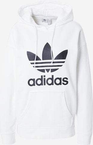 ADIDAS ORIGINALS Sweatshirt 'Adicolor Trefoil' in White: front