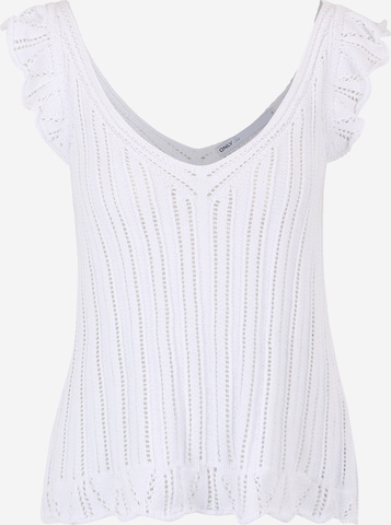 Top in maglia 'LUNIL' di Only Tall in bianco: frontale