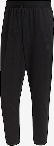 ADIDAS SPORTSWEAR Regular Workout Pants in Black: front