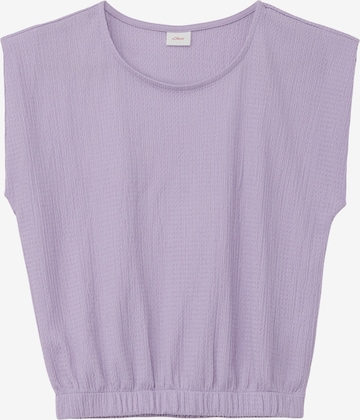 T-Shirt s.Oliver en violet : devant